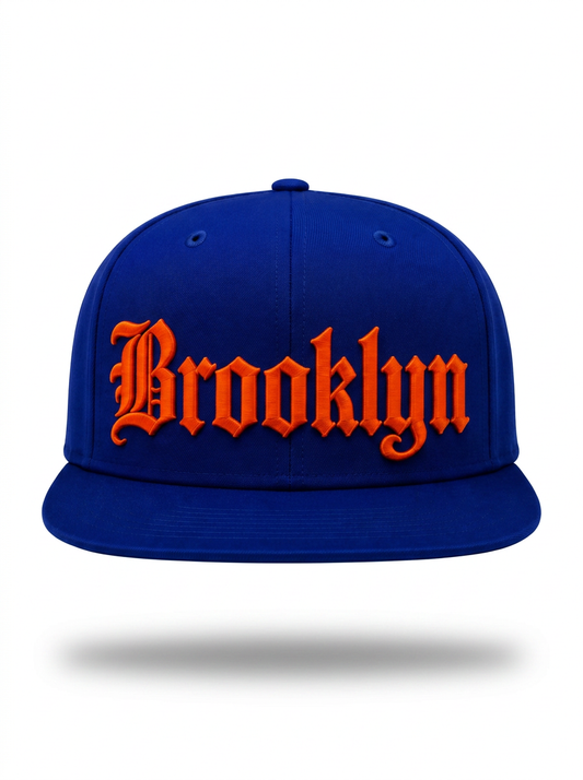 Brooklyn Embroidered Snapback Cap